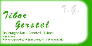 tibor gerstel business card